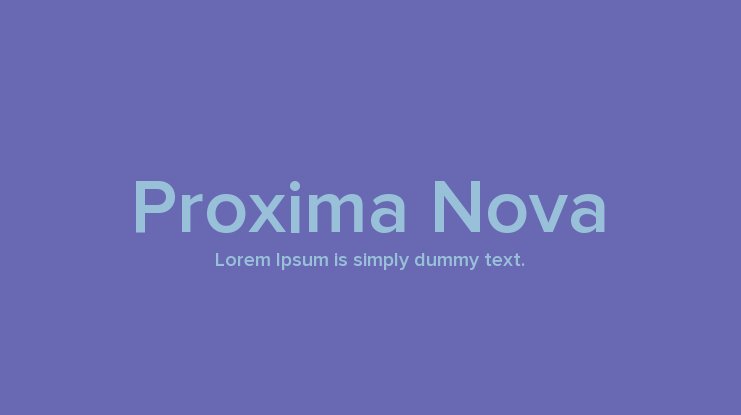 proxima nova free font family